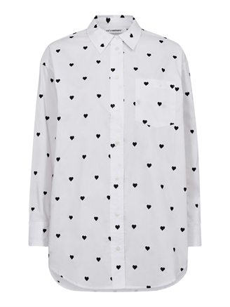 Co\'Couture HeartCC Oversize Shirt White