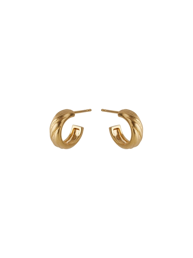 Pernille Corydon Small River Hoops size 14 mm Guld