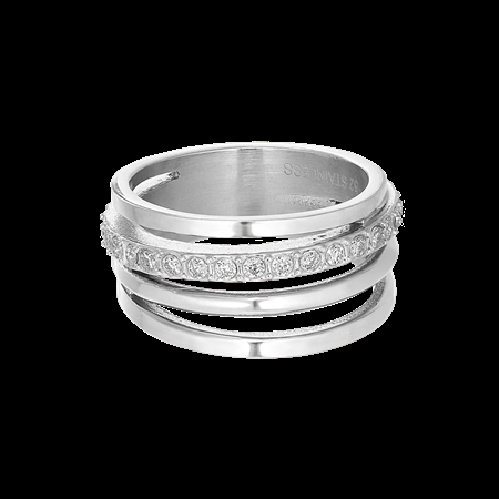 Jane Kønig Big Olympia Ring i stainless steel sølv hos MAAK Shop - model BOR-SS26-SS-S