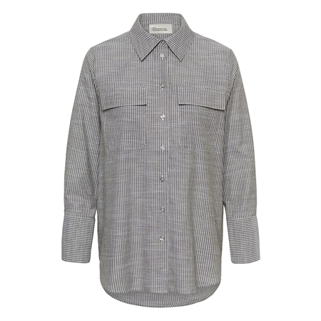 My Essential Wardrobe SkyeMW Shirt Forest Night Stripe