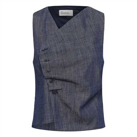 My Essential Wardrobe MWDazzie Top Dark Blue Wash