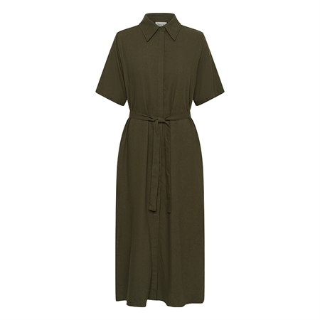 My Essential Wardrobe MWDias SS Boxy Shirtdress Forest Night