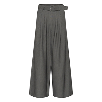 My Essential Wardrobe 23 THE Pinstriped High Pant Grey Melange