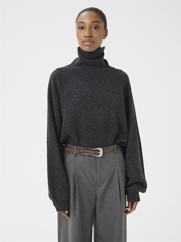 Gestuz ManziGZ wool rollneck Deep Graphite
