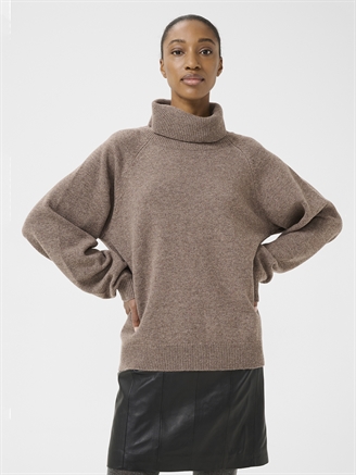 Gestuz ManziGZ wool rollneck Chestnut Melange