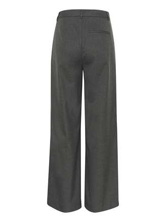 Gestuz PaulaGZ melange MW wide pants Dark Grey Melange