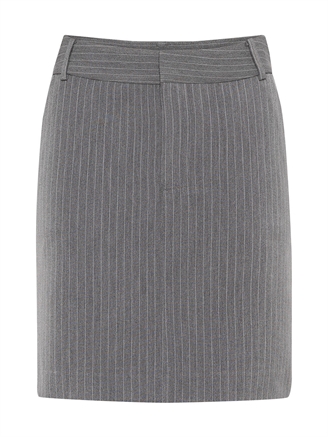 Gestuz JoelleGZ mel. pinstripe MW skirt Grey Pinstripe