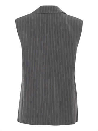 Gestuz JoelleGZ mel. pinstripe waistcoat Grey Pinstripe