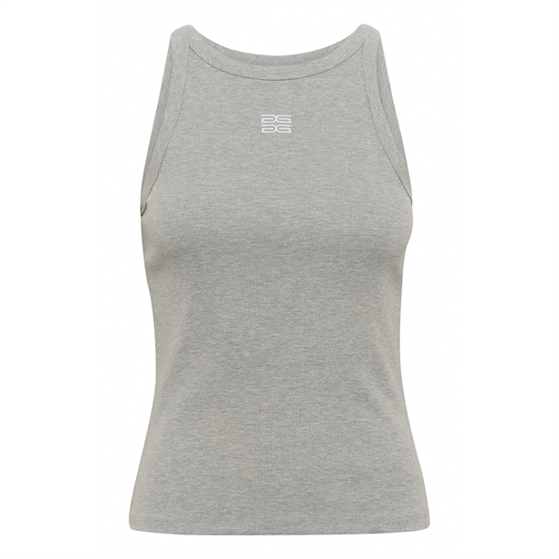 Gestuz GZdrew mel logo tank Grey Mélange