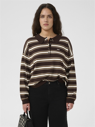 Gestuz GZpaige polo pullover Molé/Dark Beech/Egret