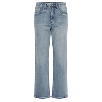 Lyseblå Gestuz GZjade HW straight jeans med lige ben til kvinder