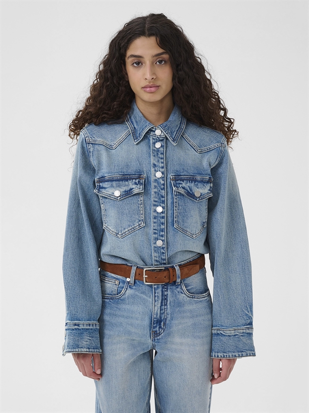 Gestuz GZjardine shirt Washed Blue