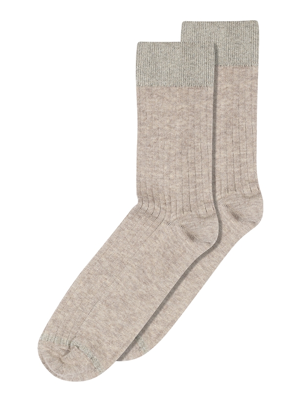 MP Denmark 59532, 489 Erina wool rib socks Light Brown