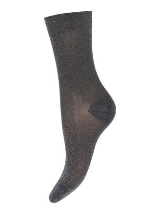 MP Denmark 77669, 496 - Pernille Glitter Socks Medium Grey Malange