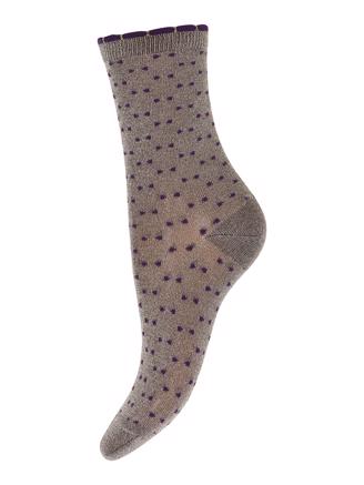 MP Denmark 77670, 3150 - Bea Glitter Socks Walnut
