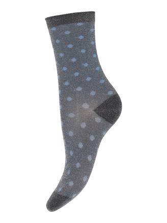MP Denmark 77671, 496 - Donna glitter socks Medium Grey Melange