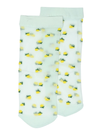 MP Denmark 77706, 143 - Lemon nylon ankle sheers Mineral Blue