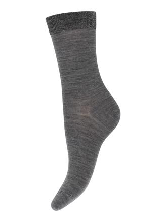 MP Denmark 79613, 496 - Wool/Silk Socks Medium Grey Melange