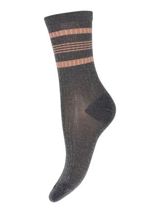 MP Denmark 79688, 496 - Nohl glitter socks Medium Grey Melange