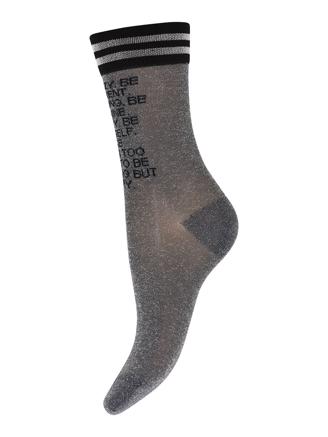 MP Denmark 79689, 496 - Hope glitter socks Medium Grey Melange