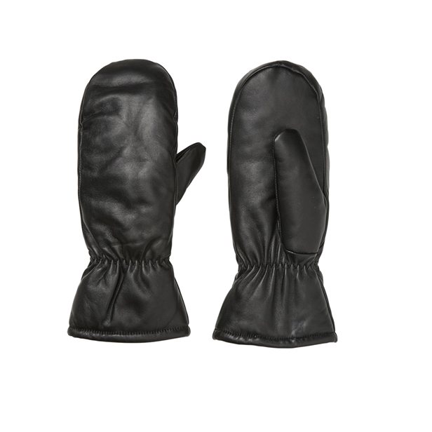 Becksöndergaard Leather Nylona Mitten Black
