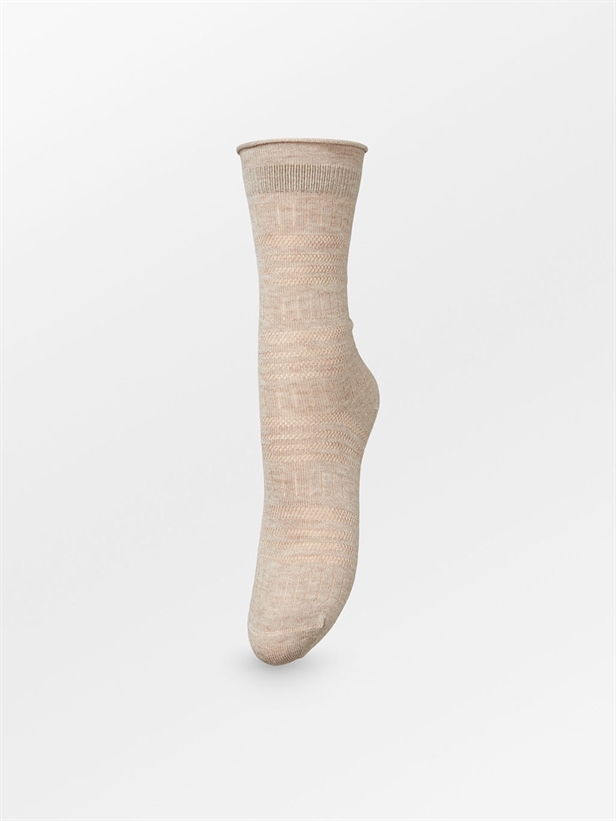 Becksöndergaard Lucretia Wola Sock Dark Beige Melange