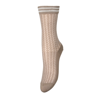 Becksöndergaard Zilla Sporty Cotta Sock Fungi Brown/Birch White