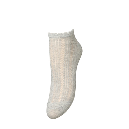 Becksöndergaard Crochia Cotta Short Sock Grey Melange