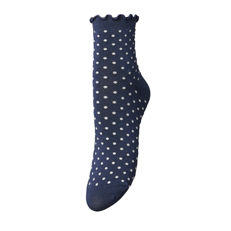 Becksöndergaard Dotted Frilla Short Sock Naval Academy