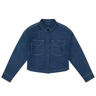 Lee Flap Pocket Shirt Bask In IT Blue