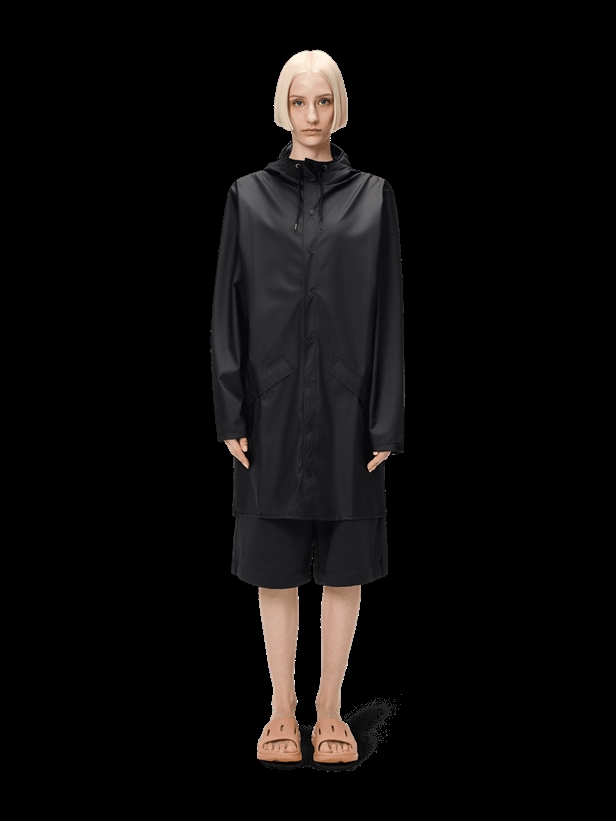 Rains Long Jacket 12020 Black