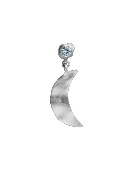 Stine A Big Dot Bella Moon with Blue Lagune Stone Silver