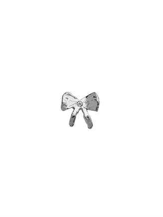 Stine A Petit Bow Earring with Stone Silver