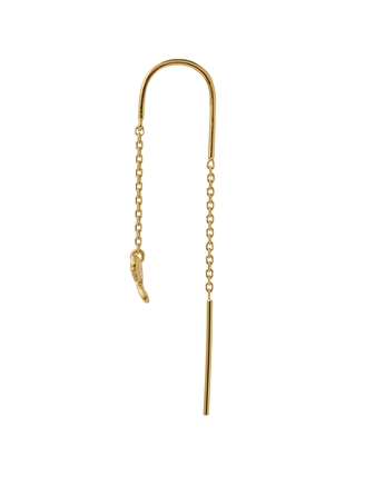 Stine A Petit Bow Double Chain Earring Guld