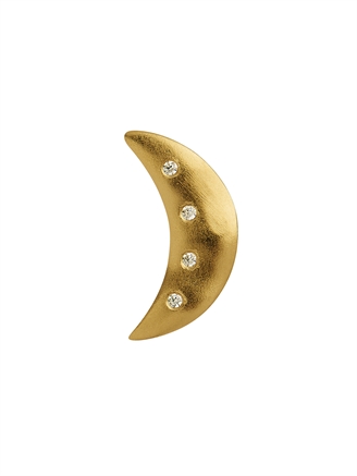 Stine A Bella Moon Earring with Four Stones Guld