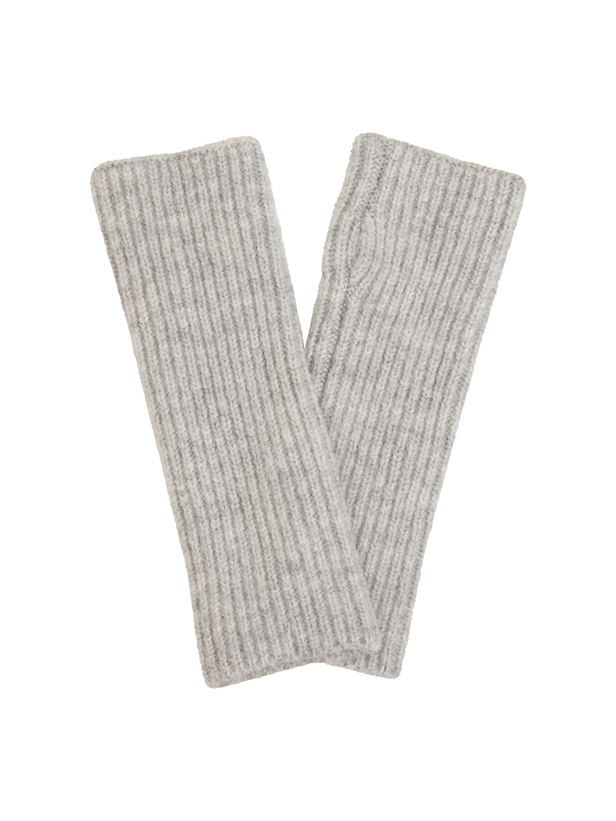 Ichi IaFauzia Gloves Medium Grey Melange