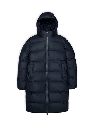 Rains Alta Longer Puffer Jacket Navy