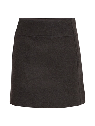 Ichi IhWooly Skirt Dark Grey Melange