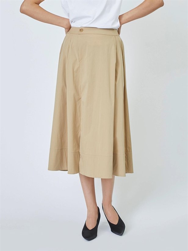 Co\'Couture CottonCC Crisp Midi Skirt Khaki