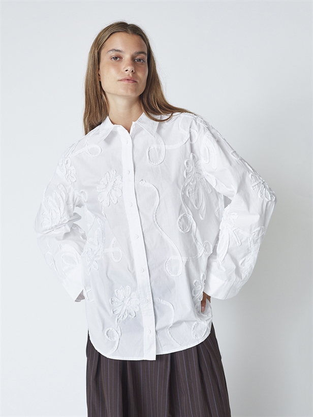 Co\'Couture XavierCC Flower Shirt White