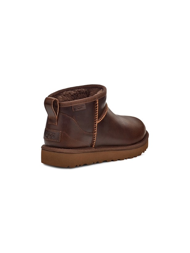 UGG W Classic Ultra Mini LTHR Regen Ironwood