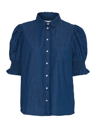 Ichi IhBorgie Shirt Washed dark blue