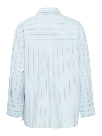 Ichi IhStripie Shirt Cashmere Blue