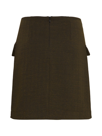 chi IhKate Jacquard Skirt Black/Lizard Herringbone