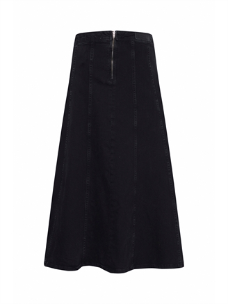 Ichi IhLitzy Skirt Washed Black