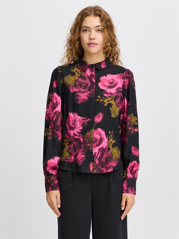 Ichi IhFelivo Shirt Fig Flower aop