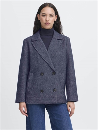 Ichi IhEvilo Jacket Navy Structure