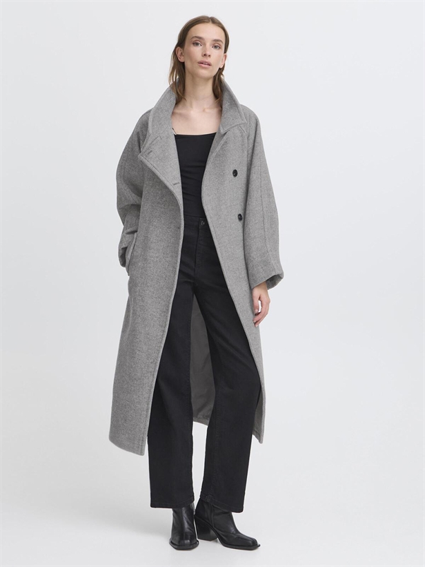 Ichi IhGaziva Jacket Grey Melange