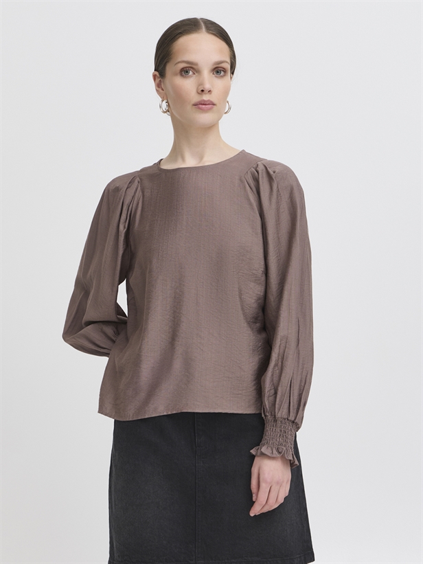 Ichi IxWilma LS Blouse Caribou