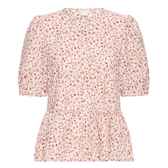 Ichi IhXkala SS Blouse Chalk Pink w.Pink